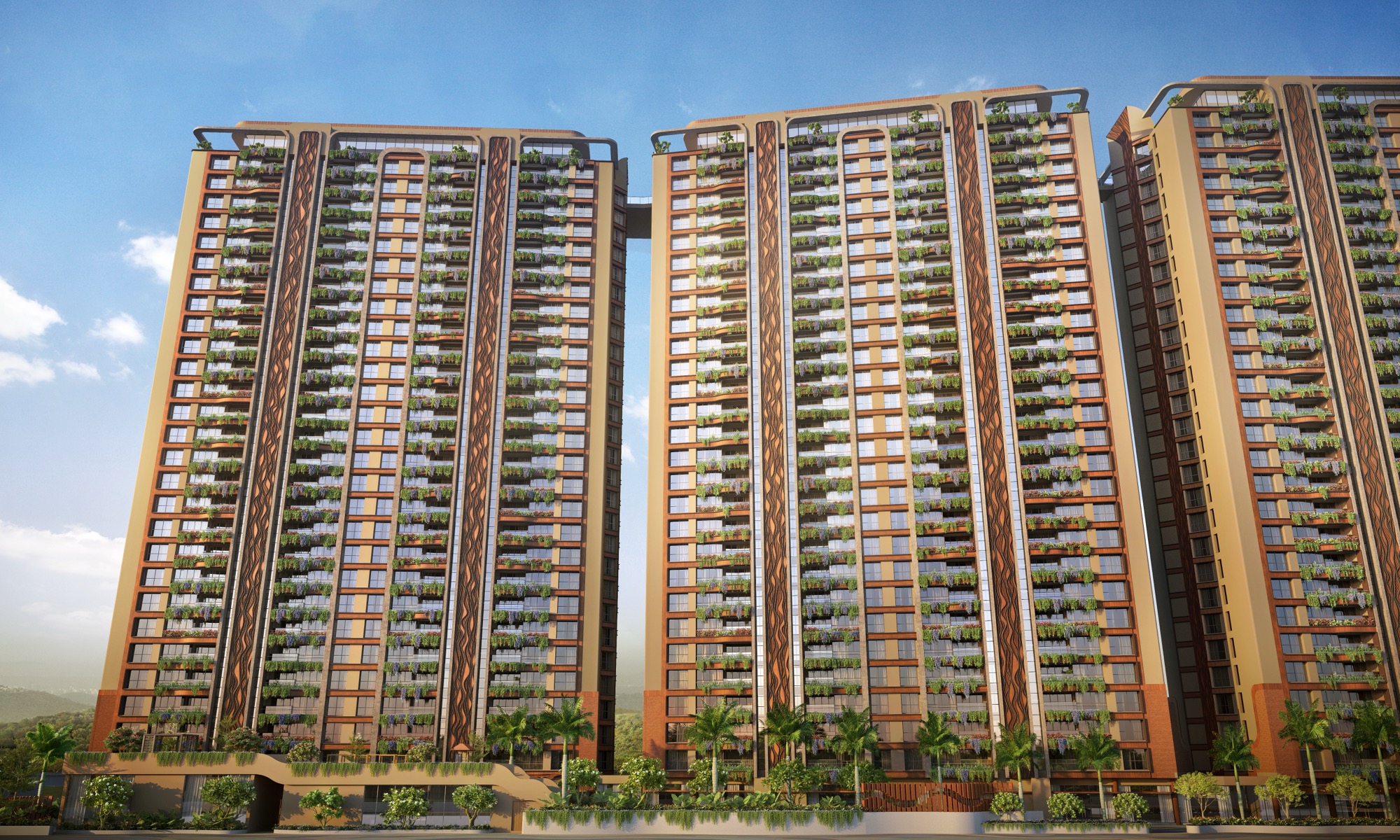 The Living Blueprint District at Ganga Legends County, Bavdhan, Pune -- 3 & 4 BHK Luxury Apartments